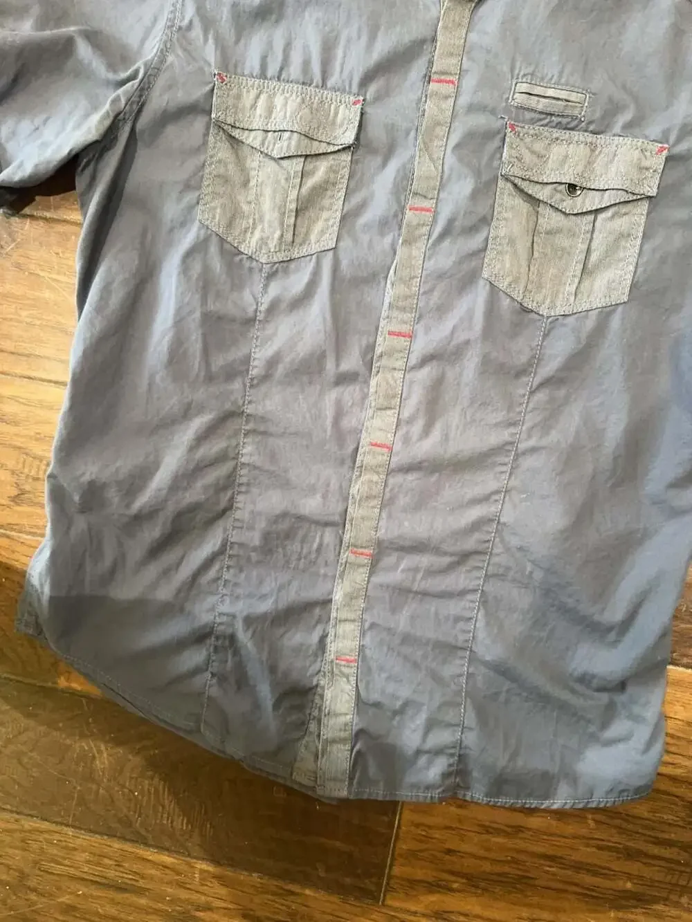 INC International Concepts Men's Size M Short Sleeve Button Down Shirt